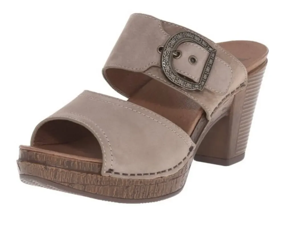 Dansko Ramona Slide On Shoes/Heels Taupe 1803167800 Size 10 US/40 Eur NWOB